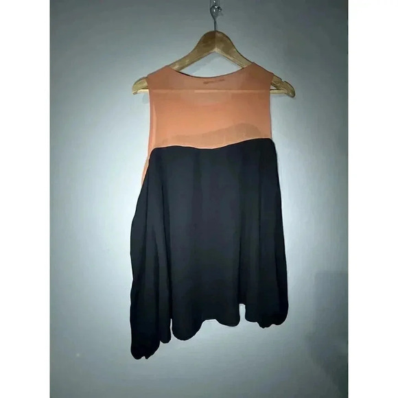 Orange & Black Blouse Large - Picture 4 of 4